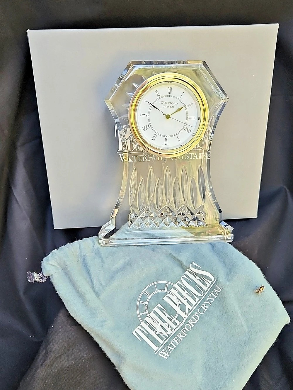 Vintage Waterford Lismore Large Clock Crystal Clock NWT